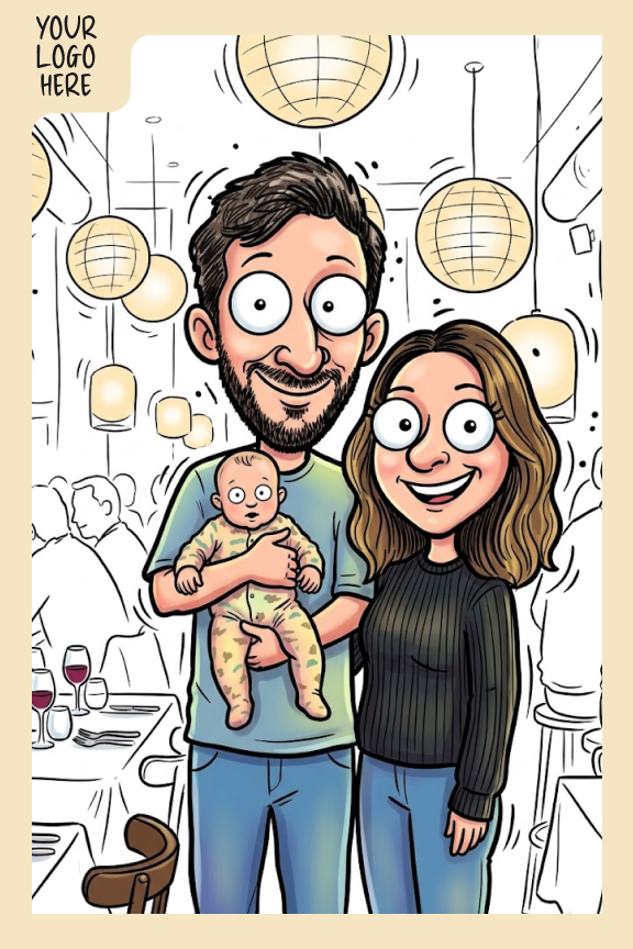 AI caricature — Wedding